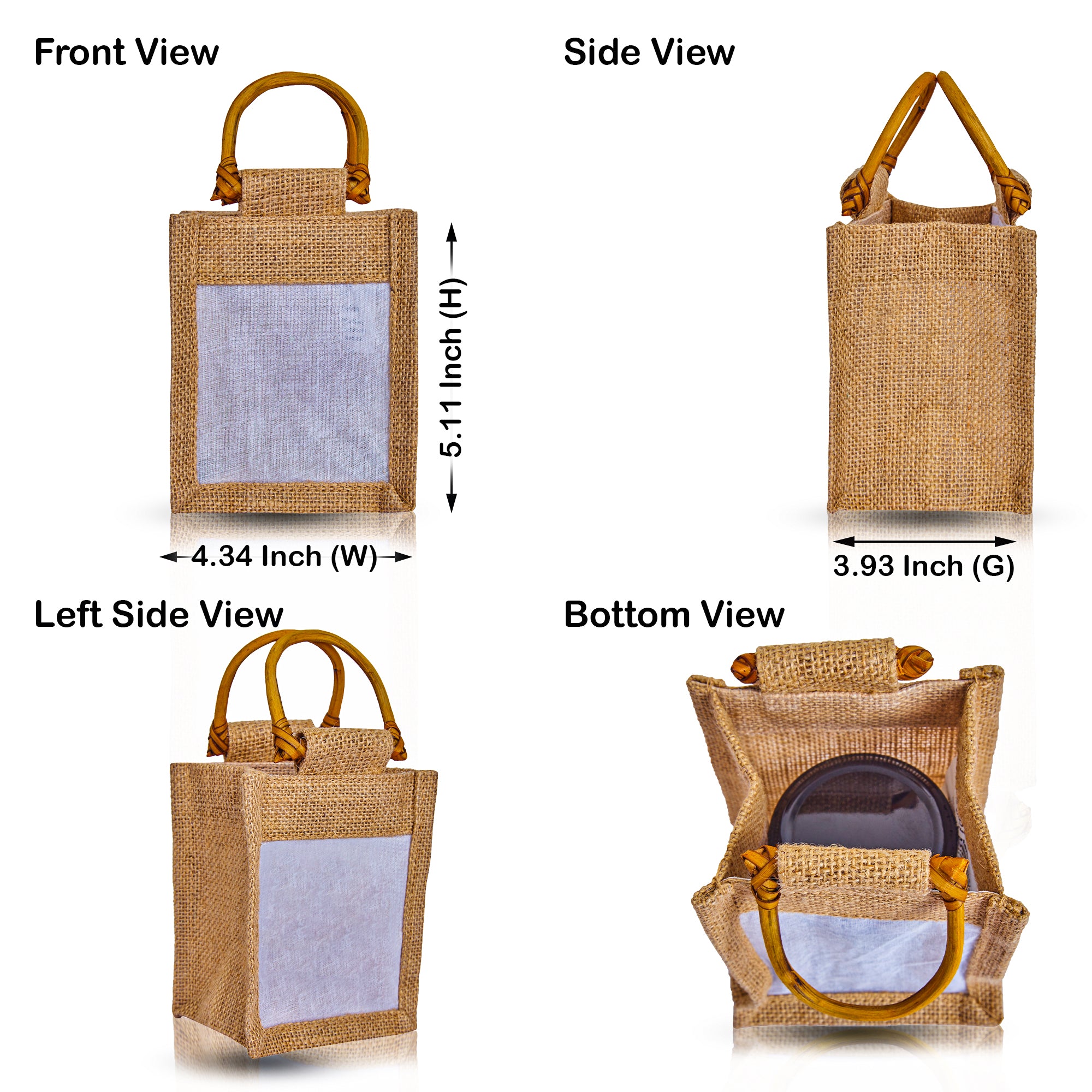 Natural Burlap Gift Bags, – Favour Bags for Weddings, Christmas, New Year, Parties, Birthday Gifts (Set of 12 )