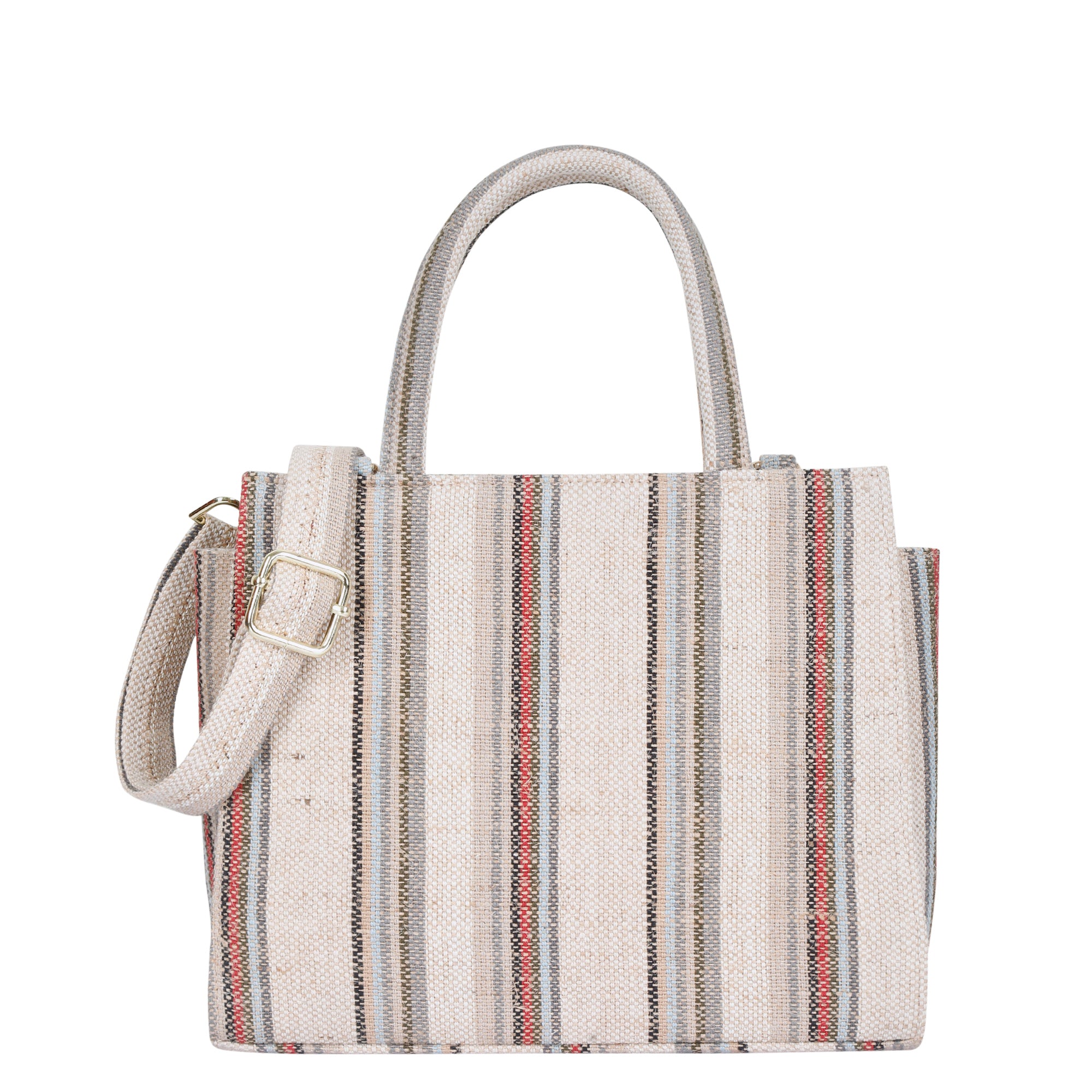 Top Handle Handbags for Women -Hand Crafted Brown & Grey Canvas Tote Bags with Zipper Crossbody Tote Bag- Daily Use, Travel, Work